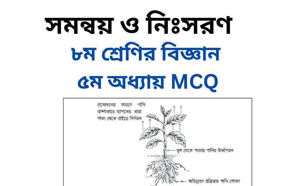 ৮ম শ্রেণির বিজ্ঞান ৫ম অধ্যায় MCQ | বহুনির্বাচনি প্রশ্ন