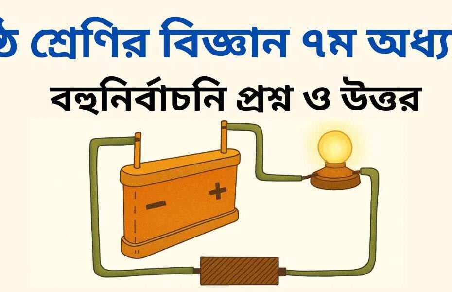 ষষ্ঠ শ্রেণির বিজ্ঞান ৭ম অধ্যায় MCQ | বহুনির্বাচনি প্রশ্ন