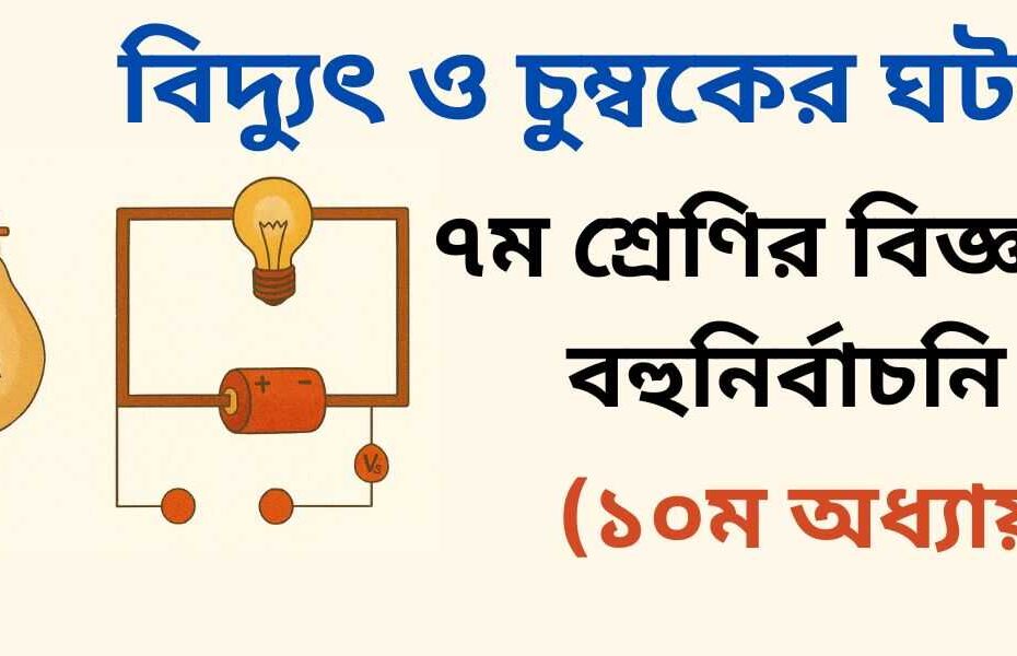 ৭ম শ্রেণির বিজ্ঞান ১০ম অধ্যায় বহুনির্বাচনী প্রশ্ন (MCQ)