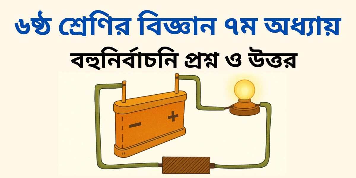 ষষ্ঠ শ্রেণির বিজ্ঞান ৭ম অধ্যায় MCQ | বহুনির্বাচনী প্রশ্ন