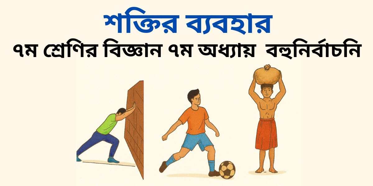 ৭ম শ্রেণির বিজ্ঞান ৭ম অধ্যায় বহুনির্বাচনী প্রশ্ন (MCQ)